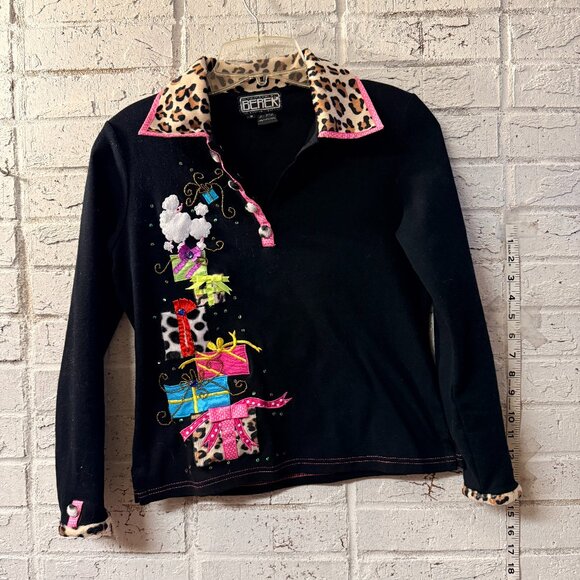 Berek The Collective Works by Takako Sakon Vintage Christmas Poodle Gift Stack - Picture 1 of 12